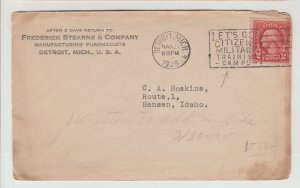 Frederick Stearns & Co~Manufacturing Pharmacists~Detroit~Antique 1925 Envelope