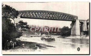 Old Postcard La Rance The Bridge Boat Lessard Donkey Donkey