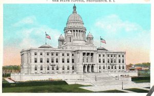 Vintage Postcard The State Capitol Building Landmark Providence Rhode Island RI