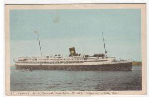 Steamer SS Yarmouth Nova Scotia Canada 1950 postcard