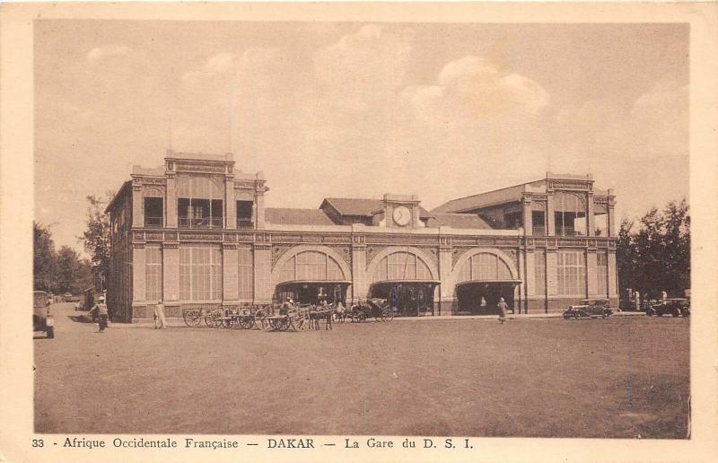 B91655 dakar la gare railway station africa senegal