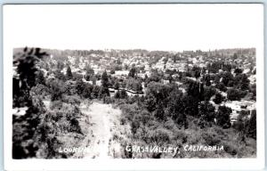 RPPC  GRASS VALLEY, California  CA  View looking West   Real Photo  Postcard