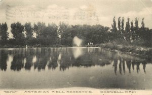 Vintage Postcard Artesian Well Reservoir Roswell NM Pecos Valley Drug Store