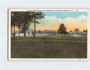 Postcard Washington Baths, State Reservation, Saratoga Springs, New York