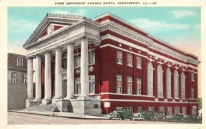 Vintage Postcard First Methodist Church Parish South Shreveport Louisiana LA