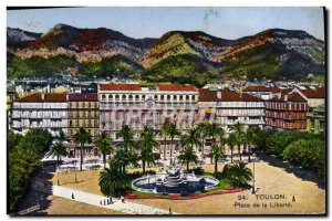 Old Postcard Toulon Place de la Liberte