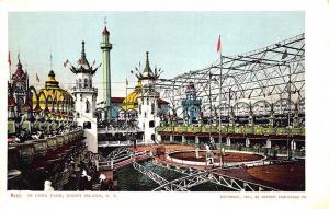 Coney Island NY In Luna Park Detroit Publishing Postcard