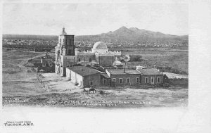 San Xavier Mission & Indian Village Tucson Arizona 1905c Albertype postcard