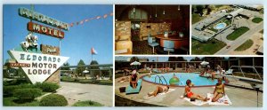 OSAGE BEACH, Missouri MO ~ Roadside ELDORADO MOTOR LODGE  3.5x9 Postcard