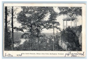 1905 View of North Pinnacle Ethan Allen Park, Burlington VT Troy NH Postcard