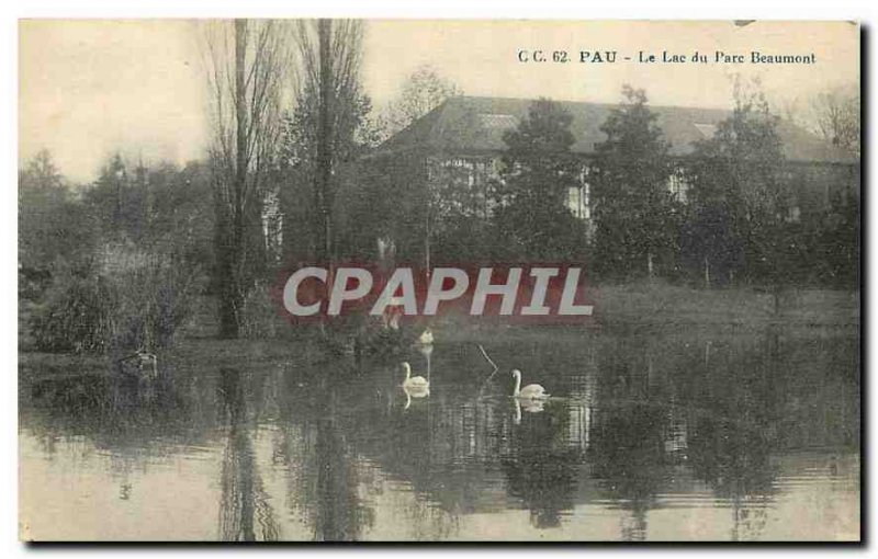 CARTE Postale Old Lake Pau Beaumont Park