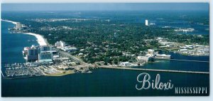 BILOXI, Mississippi MS~ Aerial View THE POINT Casino Row  4x9 Postcard