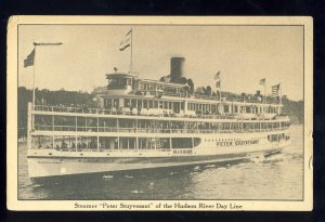 New York City, New York/NY Postcard, Steamer Peter Stuyvesant On Hudson River