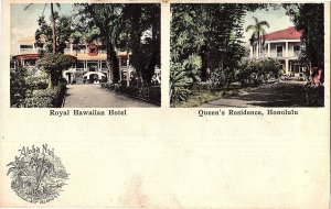 Royal Hawaiian Hotel Queen's Residence Honolulu Aloha Nui Postcard c1915