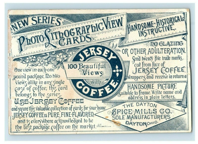 1880's Town Views Of England Lot Of 3 Jersey Coffee Victorian Trade Card F43