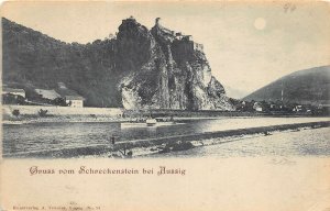 BT2938 schreckenstein aussig Burg Strekov litho ship ustí  Labem czech republic