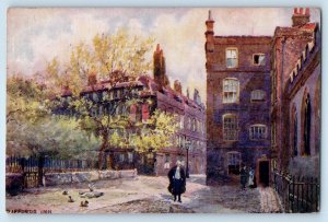 1904 Cliffords Inn Court Chancery Charles Flower Tuck 1537 Vintage Postcard