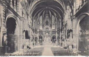 MONTSERRAT, Spain, 1900-1910's; Interior de la Iglesia