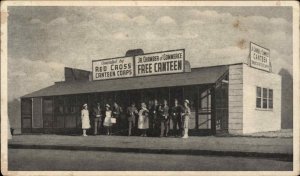 Montgomery Alabama AL WWII Red Cross Canteen Nurses WAC Vintage Postcard