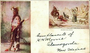 1901 Kills-On-Horseback Sioux Indians Alamogorda New Mexico H.H. Morris Postcard 