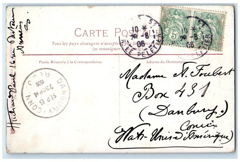 1906 L'entree Des Champs-Elysees Ville De Paris France Tuck Art Postcard