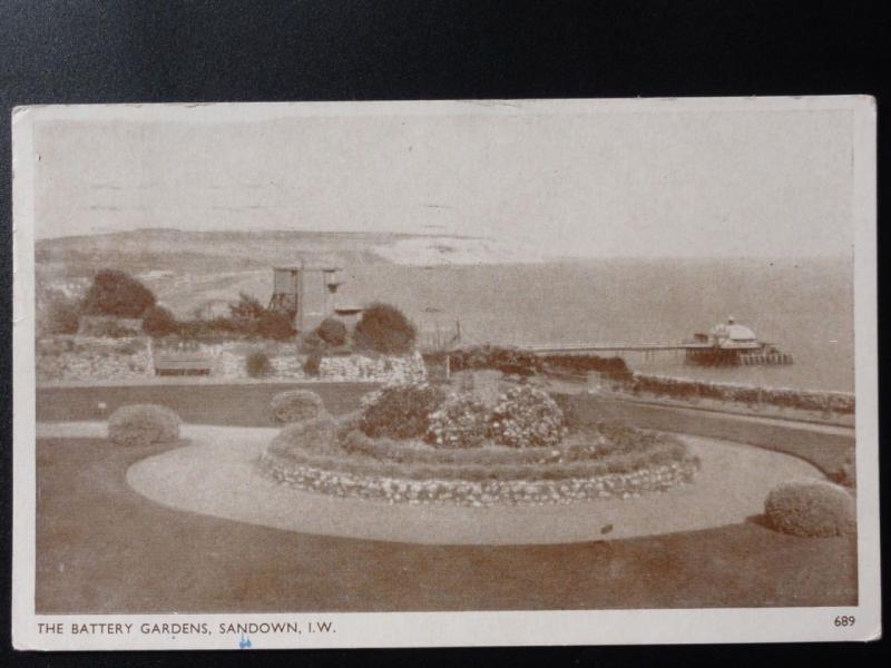 Isle of Wight: Sandown, Battery Gardens c1955
