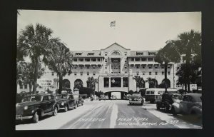 Mint Vintage Daytona Beach Florida Sheraton Plaza Hotel Circa 1940s RPPC