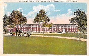 Masonic Home Boys' Dormitory Utica, New York USA Unused 