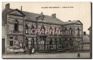 Old Postcard Villers-Bretonneux The City Hotel