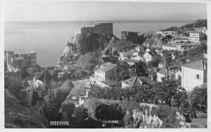 Croatia Dubrovnik Total View Sea RPPC vintage postcard