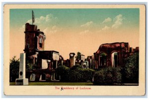 c1910's View Of The Residence Of Lucknow India Unposted Antique Postcard