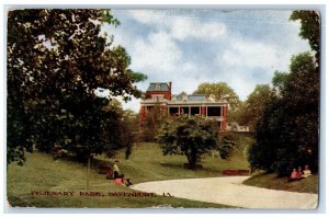 1909 Fejenary Park Davenport Iowa IA Antique Posted Rock Island Postcard