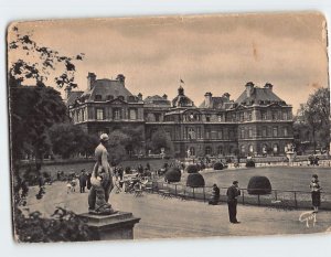 Postcard Jardin du Luxembourg et Palais du Sénat, Paris, France