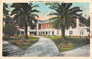 Hammond Louisiana Casa de Fresa Hotel Vintage Postcard AA35707