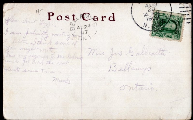 North Dakota ~ FORT RANSOM - pm1907 c1900s Divided Back