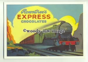 ad0396 - Rowntrees Express Chocolates - Train - Modern Advert Postcard