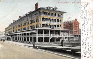 ATLANTIC CITY, NJ  New Jersey   HADDON HALL & Street View   1908 UDB Postcard