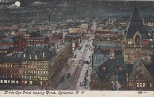 New York Syracuse Bird Eye View Looking North