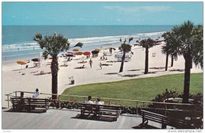 MYRTLE BEACH , South Carolina , PU-1968 ; Strand from the front of the Pavilion