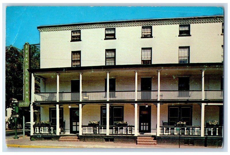 c1960's Turk's Head Inn Motel West Chester Pennsylvania PA Vintage Postcard