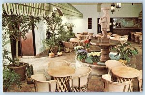 Cedar Rapids Iowa IA Postcard Pancho's Patio First Avenue Roosevelt Royale c1960