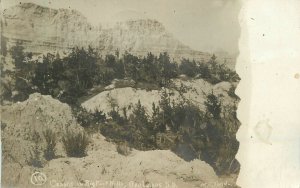 Postcard RPPC South Dakota Badlands 1908 Todd Cedars Big Foot Hills 23-3810