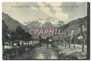 Old Postcard Dauphine Bourg D'Oisans Bank and Belledonne