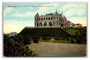 Governor Summer Residence Hong Kong UNP DB Postcard Z9