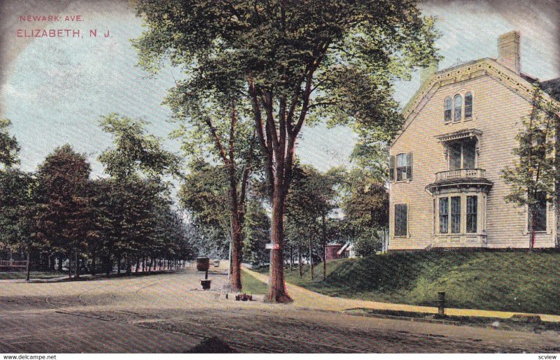 ELIZABETH, New Jersey, PU-1908; Newark Avenue