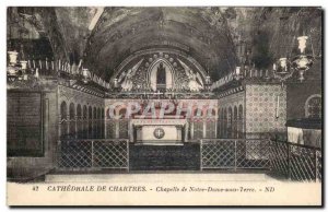 Old Postcard Cathedral Chartres Chapelle De Notre Dame Sous Terre