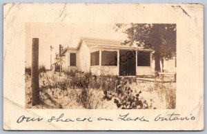 K32/ Rochester New York RPPC Postcard c10 Lake Ontario Cottage on Lake 1512