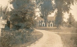 C. 1905-10 RPPC Road Signs Hobbardston Westminster Princeton Postcards P177