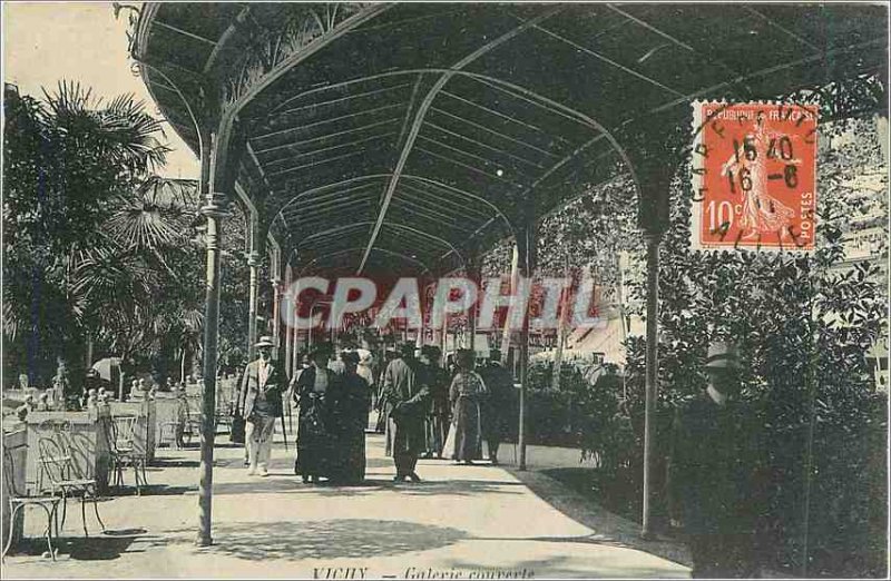 Postcard Old Vichy Gallery Covered