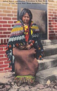 Indian Squaw Representing Ochlocknee In Rose Parade 27th Annual Rose Show Och...